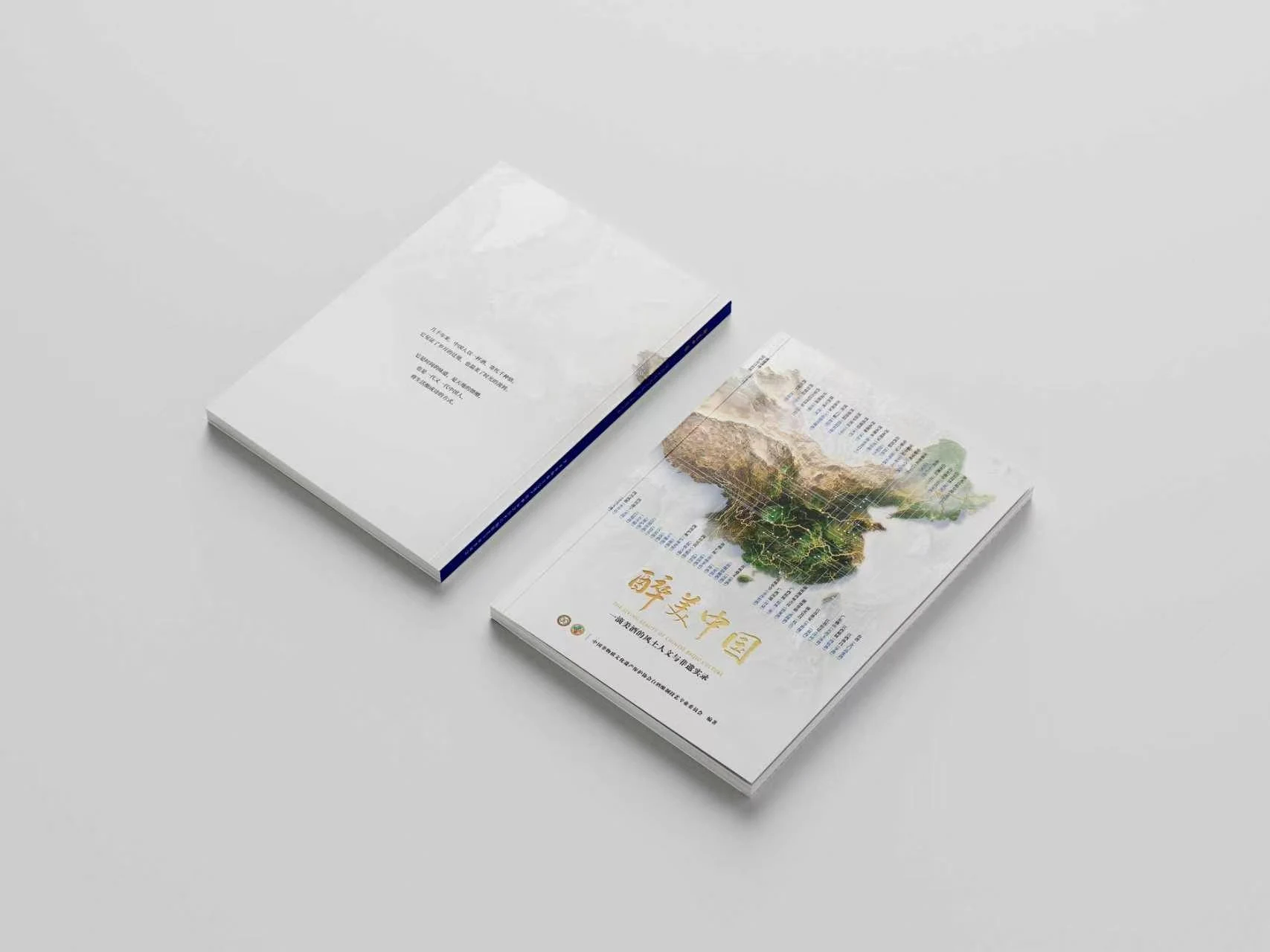 《醉美中国:一滴美酒的风土人文与非遗实录》项目书册正反封面实物照片